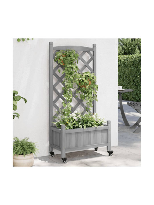 vidaXL Pot Wooden Grey 55x55cm.