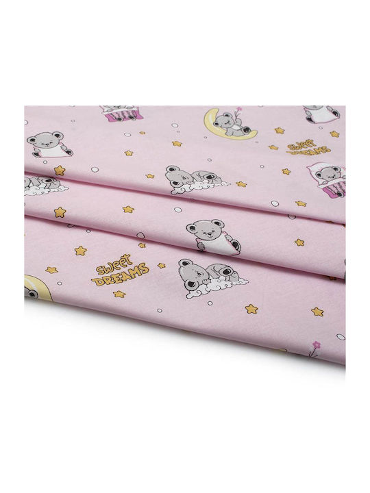 Dimcol Kids Cotton Pillowcase 50x70cm Pink