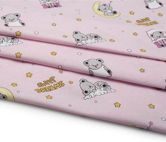 Dimcol Детски калъф за възглавница от 100% памук 50x70бр Pink