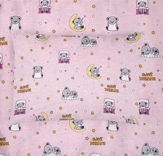 Dimcol Детски калъф за възглавница от 100% памук 50x70бр Pink