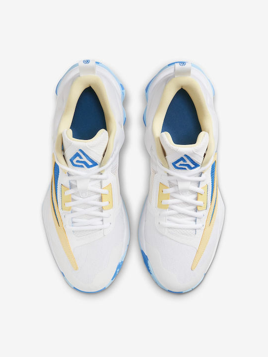Giannis Immortality 3 Low Basketball Shoes White / Light Laser Orange / Soft Yellow / Light Photo Blue
