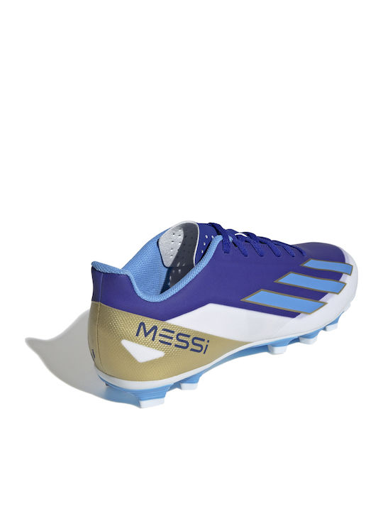 adidas X Crazyfast Club Messi Football Shoes with Cleats Lucid Blue / Blue Burst / Cloud White
