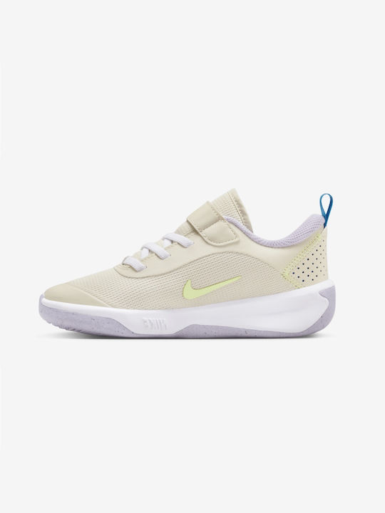 Nike Αthletische Kinderschuhe Laufen Omni Multi-court Beige