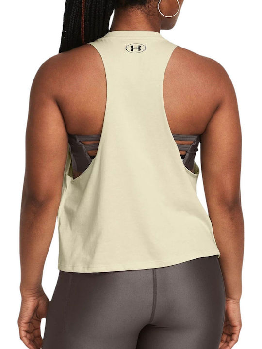 Under Armour Project Rock Bluse Beige