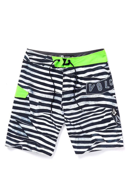 Lido Men's Swimwear Bermuda Black with Patterns