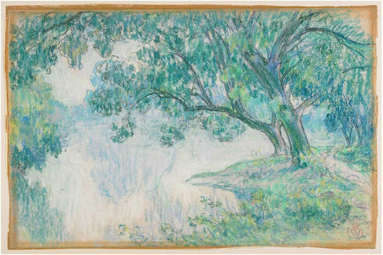 Pastel Картина Дърво 120x80см