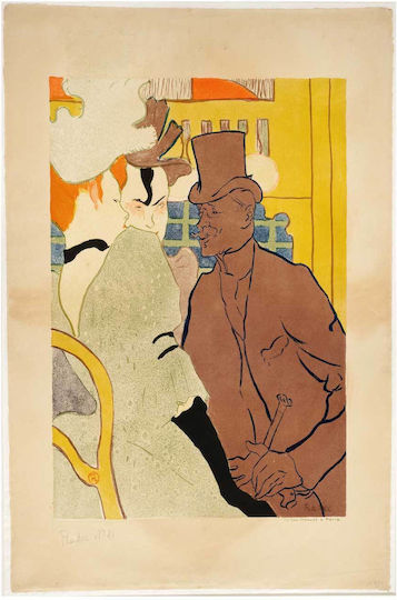 L'anglais Au Moulin Rouge Πίνακας σε Καμβά 40x50cm