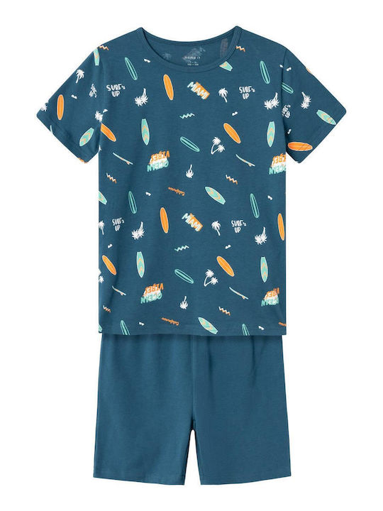 Name It Kids Pyjamas Summer Cotton Majolica Blue