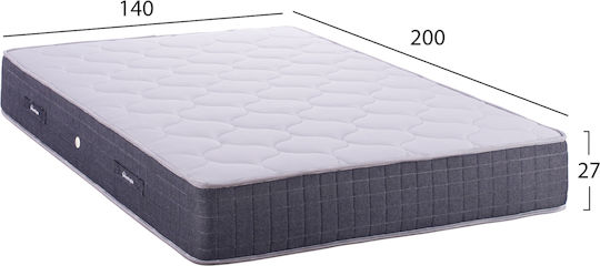 HomeMarkt DREAMTOPIA Διπλό Ορθοπεδικό Στρώμα Διπλής Όψης 140x200cm με Ελατήρια
