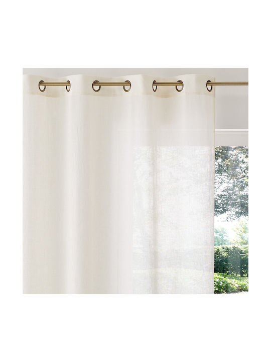 La Redoute Interieurs Κουρτίνα mit Grommet Weiß 350340954_10465_75 135x350cm