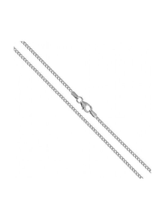 Damen Weißgold Kreuz 14K mit Kette