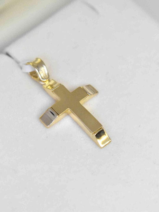 Men's Gold Cross 14K with Chain