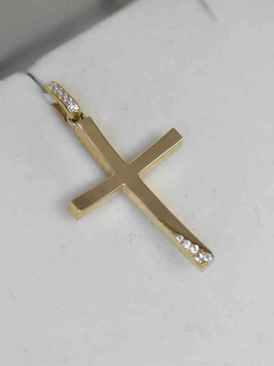 Cruci Aur Femeie 14K cu Lanț