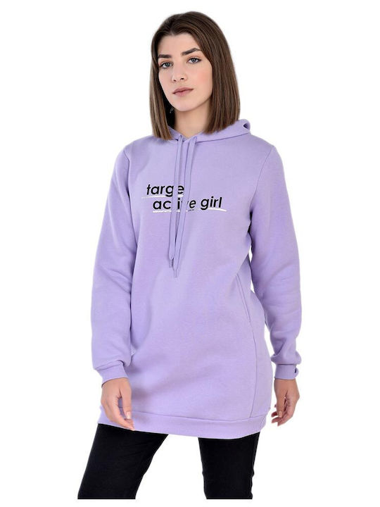 Target Women's Blouse Dress Long Sleeve with Hood Purple