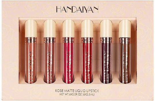 Handaiyan Elektrische Gitarren Lang anhaltend Flüssig Lippenstift Matt Rose Matte Liquid Lipstick 2.5ml