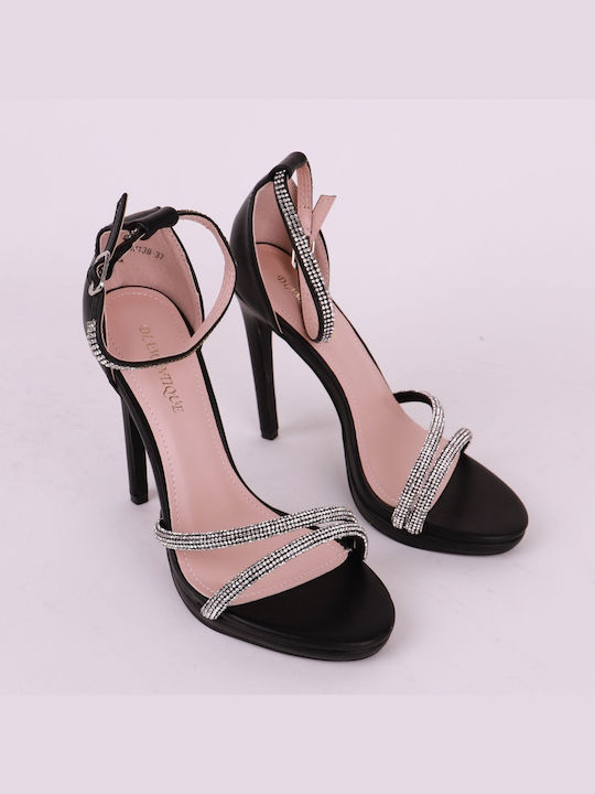 Diamantique Damen Sandalen in Schwarz Farbe