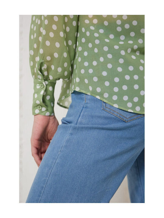 Women's Long Sleeve Shirt Green