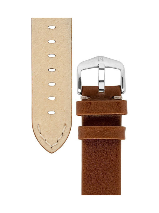 Λουράκι Hirsch Ranger Καφέ Δερμάτινο 20mm 05402070-20
