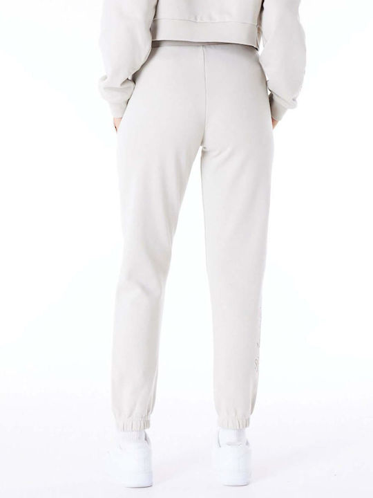 New Era Damen-Sweatpants Jogger Beige