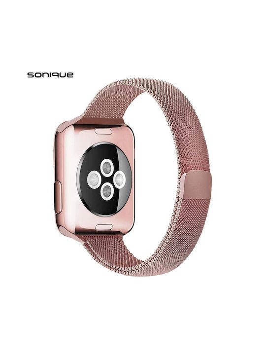 Sonique Λουράκι Ανοξείδωτο Ατσάλι Ροζ Χρυσό ( Apple Watch 38/40/41mm )