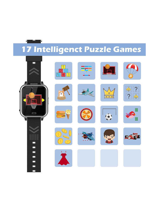 Kinder-Smartwatch Bauisan X28 2G mit Kamera Schwarz