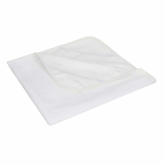 Qmini Impermeabil Alb cu bordură 70x140buc