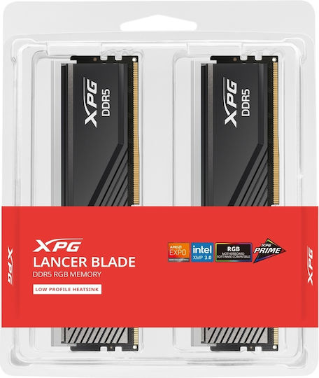 Adata Lancer RGB 64GB DDR5 RAM с 2 модула (2x32GB) и Скорост 6000 за Настолен Компютър