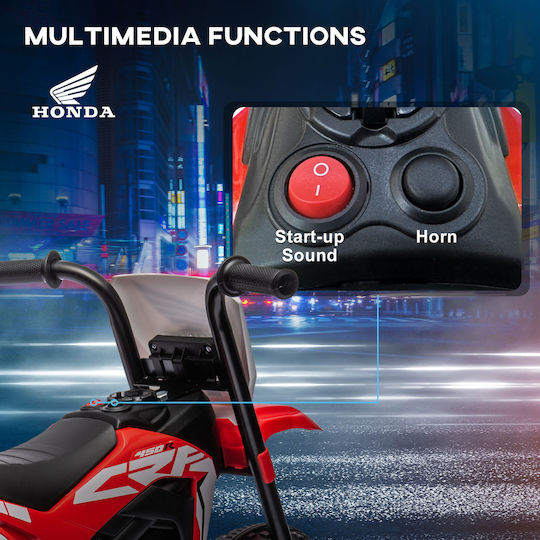 Kids Motorbike Inspired Honda CRF450 Electric 6 Volt Red