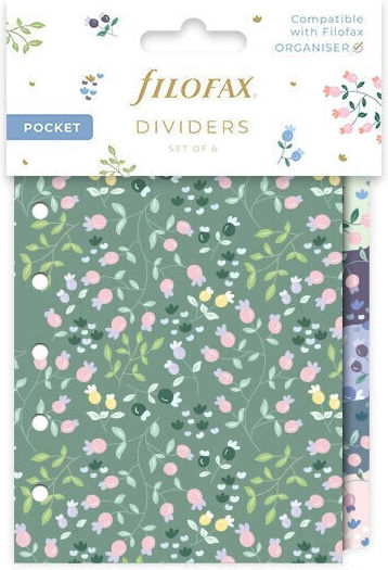 Filofax Пластмасови Разделители за Документи A4 6бр Pocket