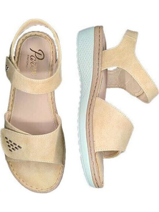 Anatomische Damenplattformen Beige