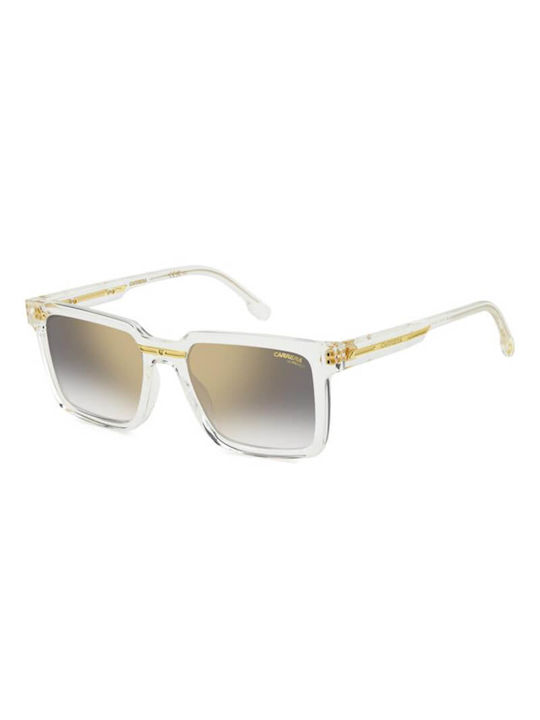 Carrera Ochelari de soare cu Transparent Din plastic Rame și Aur Ochelari de soare Oglindă Lentilă 02/S 900/FQ