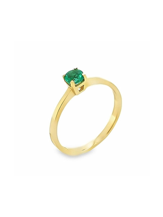 Xryseio Women's Gold Ring with Stone 18K