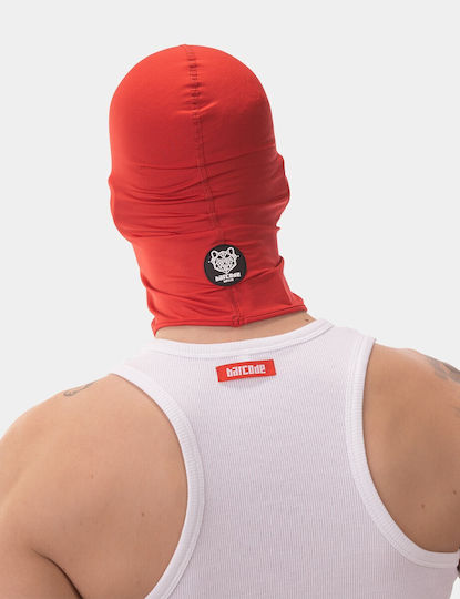 Barcode Berlin BDSM Maske in Rot Farbe