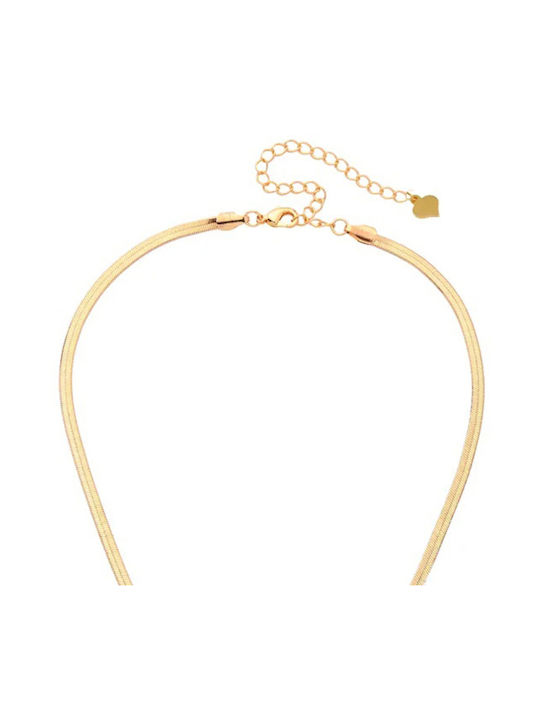 Bode Chain Neck Snake from Steel Gold-plated