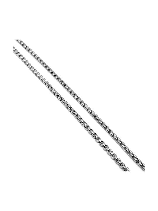 Jaklin Chain Neck made of Steel Thin Thickness 4mm and Length 60cm