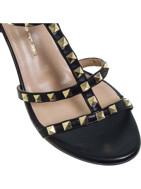 Leather Sandals Black