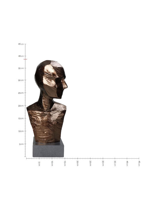 ArteLibre Διακοσμητική Προτομή Πολυρητίνης 17.5x14.2x38.7cm