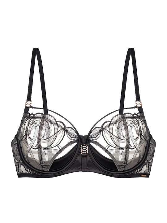 Bra with Light Padding Underwire Black