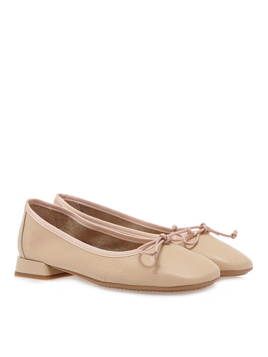 Desiree Shoes Leather Ballerinas Beige