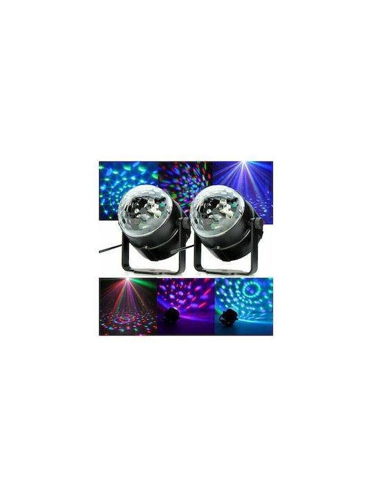 Dekorative Lampe mit RGB-Beleuchtung Party Licht LED Schwarz