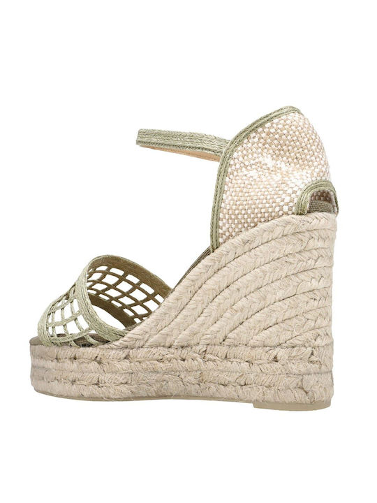 Women's Platform Espadrilles Green
