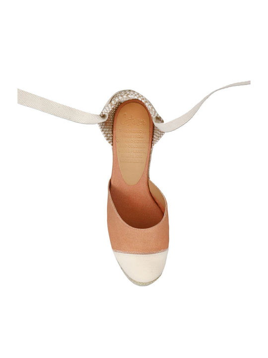 Damenplattformen im Espadrilles-Stil Orange