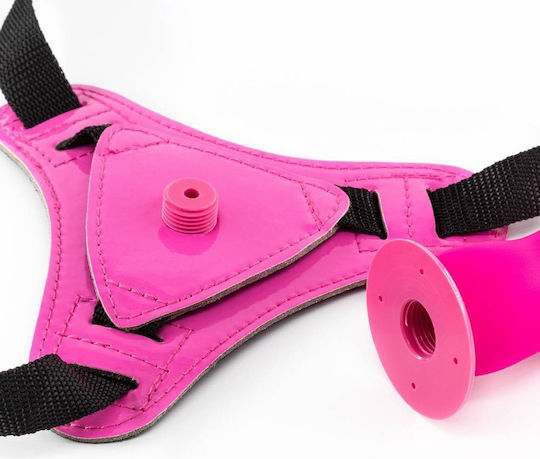 Crushious Strapless Strap On με Dildo σε Ροζ Χρώμα