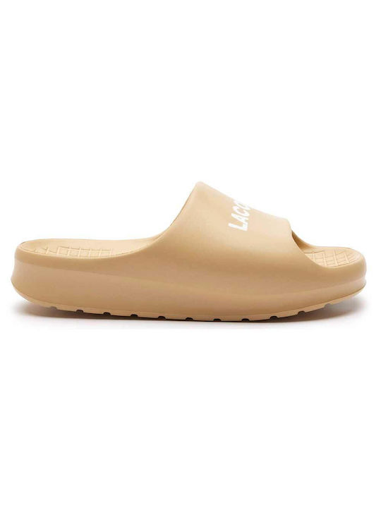 Lacoste Serve Frauen Flip Flops in Beige Farbe