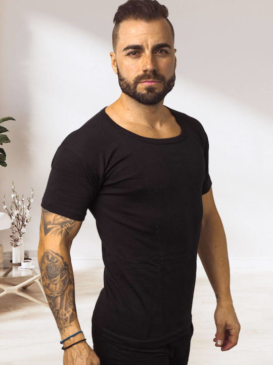 Herren Unterhemden ΜΑΥΡΟ 2Packung