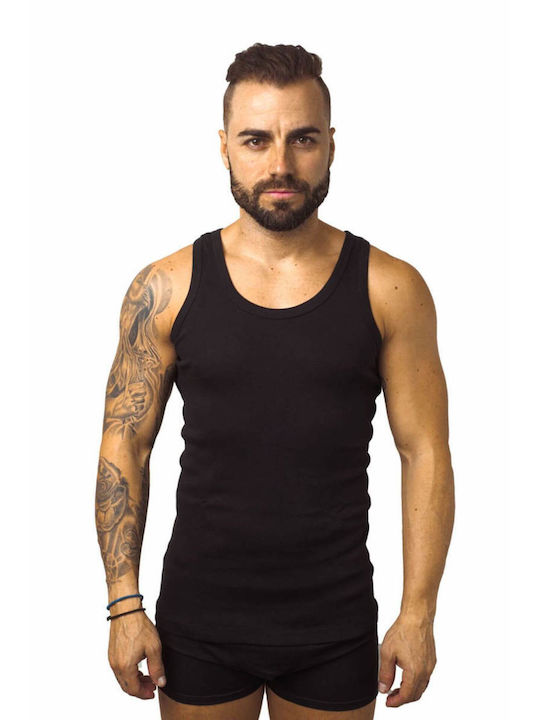 Ανδρικές Φανέλες Αμάνικες μαύρο 2Pack
