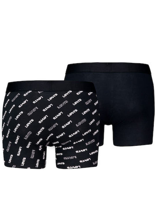 Levi's Herren Boxershorts Schwarz 2Packung