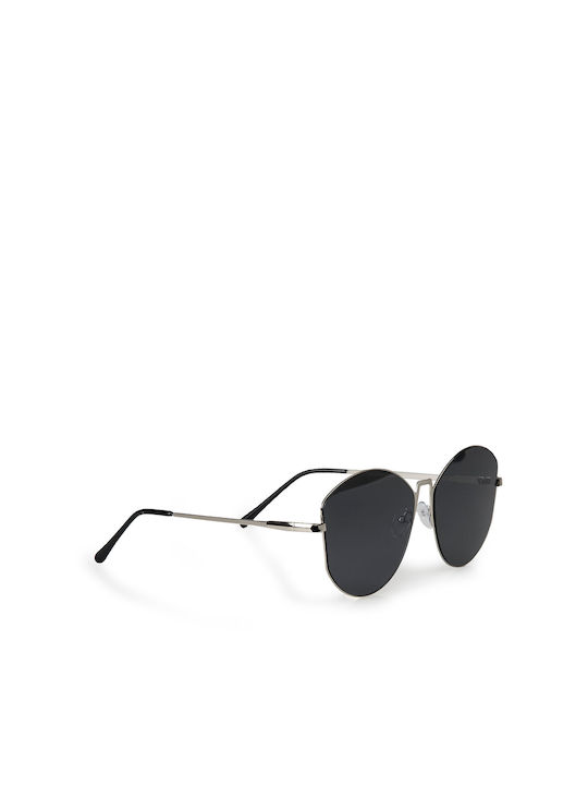 VQF Polo Line Sunglasses with Black Metal Frame and Black Lens LS9849