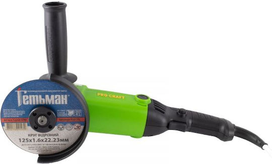 ProCraft Τροχός 125mm Ρεύματος 860W με Ρύθμιση Στροφών