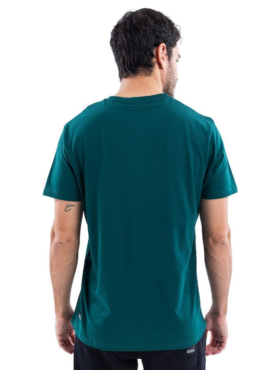 District75 Bluza Bărbătească cu Mânecă Scurtă Verde